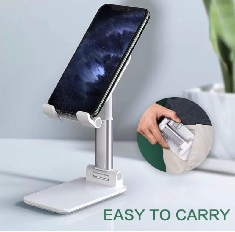 Desktop Mobile Phone Holder Stand for IPhone IPad, Adjustable Tablet Foldable Table Cell Phone Desk Stand Holder, 1 Piece