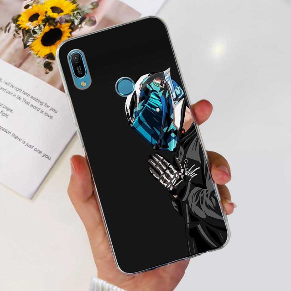For Huawei Y6 2019 Case Y6 Prime 2019 Fashion Painted Cover Clear Silicone Phone Case For Huawei Y6s 2019 Y6 Pro 2019 Soft Shell