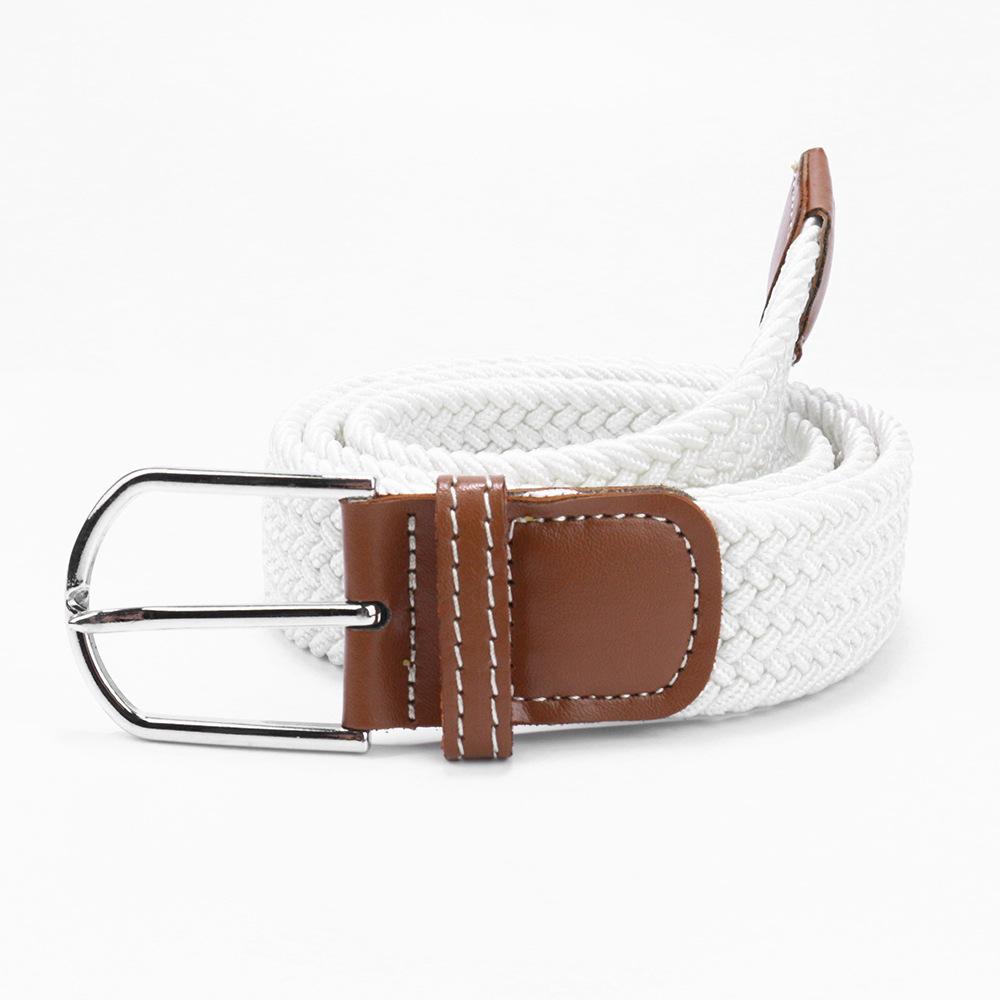 

Belt Women S Decorative Jeans Belt Elastic Braided Elastic Band Pin Buckle Men S And Women S Belts 107cm белый