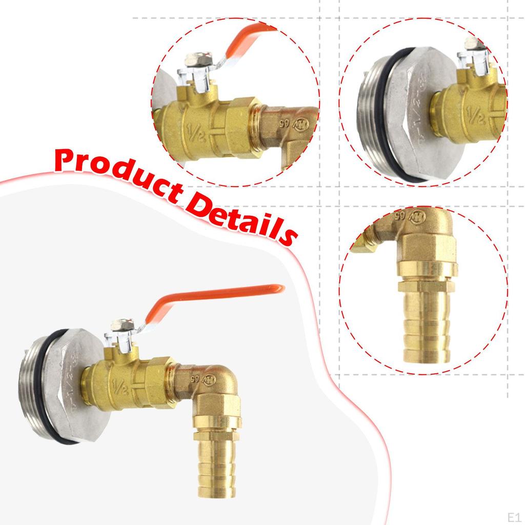 Barrel Faucet Adapter Drum for 55 Gallon 2inch Thread Large Mouth Dispenser Valve