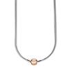Original Moments Lobster Ball Clasp Smooth Snake Chain Necklace For 925 Sterling Silver Bead Charm Europe Diy Jewelry