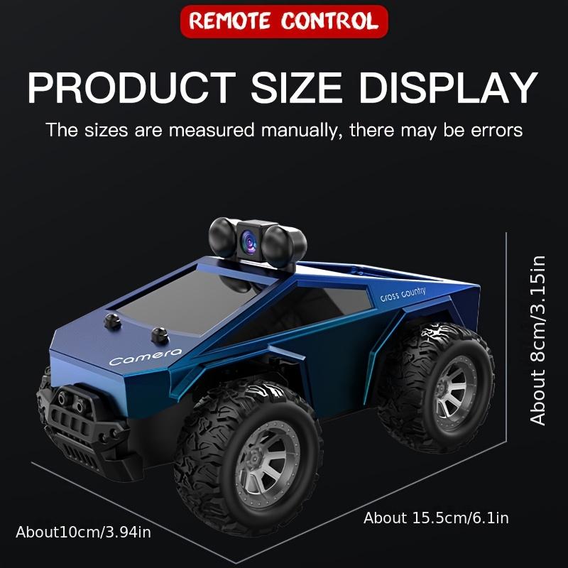 FPV remote control truck with camera and real-time video, 1:28 scale APP control remote control car, 2.4GHz two-speed, alloy body, adjustable lights