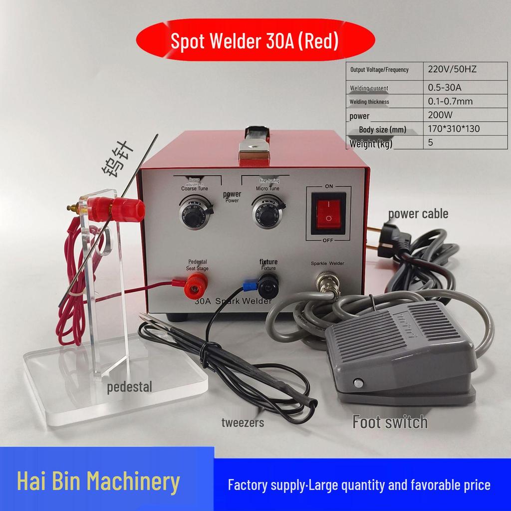 2026 Handheld Spot Welder for Gold & Silver Jewelry: Rings, Necklaces, 30A/50A/80A Resistance Welder