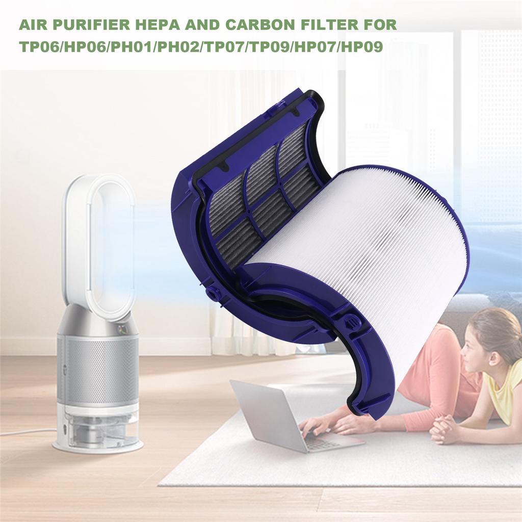 Air Purifier HEPA and Carbon Filter for Dyson TP06, TP09, HP06, PH01, PH02, TP07, HP07, HP09, 970341-01, 965432- 01