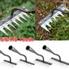 5/6/7/8 Teeth Iron Gardening Hoe Weeding Rake Farm Tool Grasping Raking Loosening Soil Nail Rake Tool Artifact Harrow Farm Tool