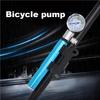 Tire Inflator Bike Pump Inflating Tools Gauge Aluminum Alloy Space Saving Compact Size Cycling Supplies Mini Pumps