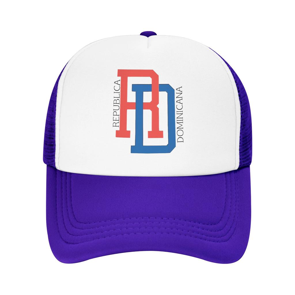 DR Dominican Republic Trucker Caps Unisex Women Outdoor Dad Hat Sun Hats Racing Cap Adjustable Polyester Mesh Baseball Cap Summer