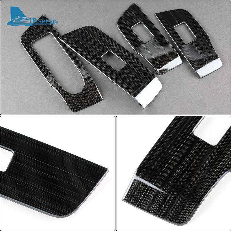Stainless Steel 4pcs Window Lifter Switch Trim Cover For Mazda CX60 CX-60 -2025 CX70 CX-70 CX80 CX-80 CX90 CX-90 2024 2025