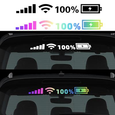 Adesivi per Parabrezza Auto Segnale WIFI Telefono Cellulare 5G Decalcomanie in Vinile Adesivi Riflettenti per Auto Moto Decalcomanie Auto Accessori Auto