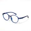 Ultraligh Fashion Flexible No Screws  Eyewear Big Size Retro Round Optical Anti Blue Light Men Women Eyeglasses Frame 66016