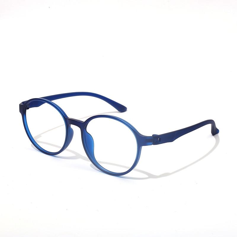 Ultraligh Fashion Flexible No Screws Eyewear Big Size Retro Round Optical Anti Blue Light Men Women Eyeglasses Frame 66016