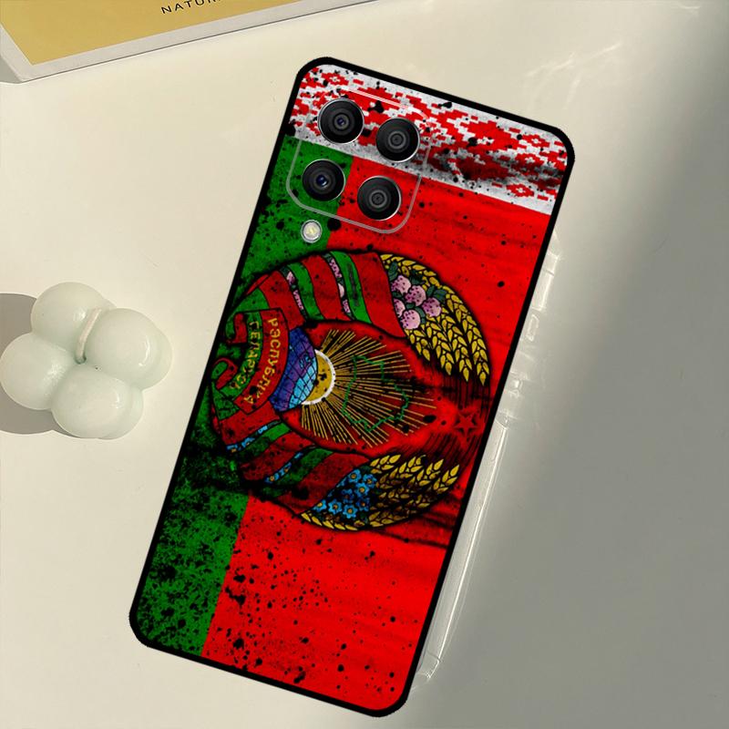 Belarus Flag Coat of Arms For Samsung Galaxy M33 M13 M14 M12 M32 M52 M31 M55 M15 M11 M21 M35 M53 M34 M54 M06 M16 Case