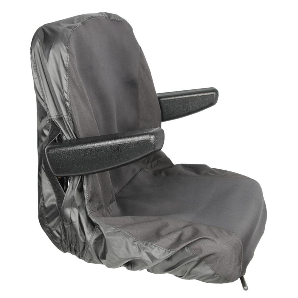 Waterproof Tractor Seat Cover with 2 Storage Pockets Outdoor Seat Protector Riding Lawn Mower