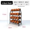Bewegliches Outdoor-Basketball-Aufbewahrungsregal aus Kohlenstoffstahl