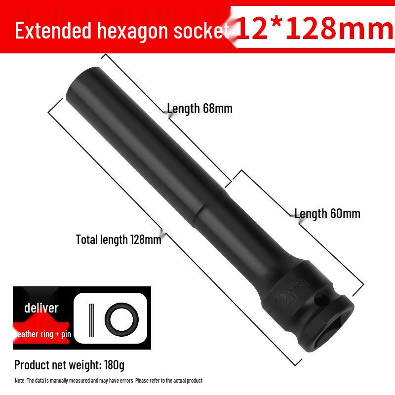 Ultra-Thin Long Thin-Wall Impact Socket Wrench for Motorcycle & Electric Vehicle Repair