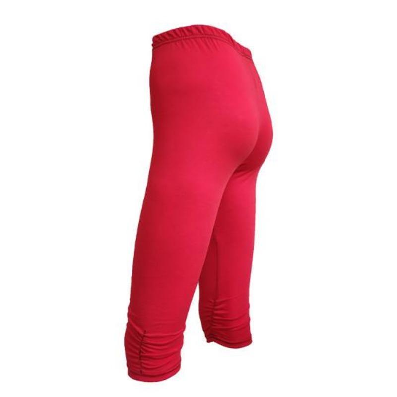 High Waist Solid Color Mid-Calf Stretchy Women Leggings Cropped Pants Bottoms for Running