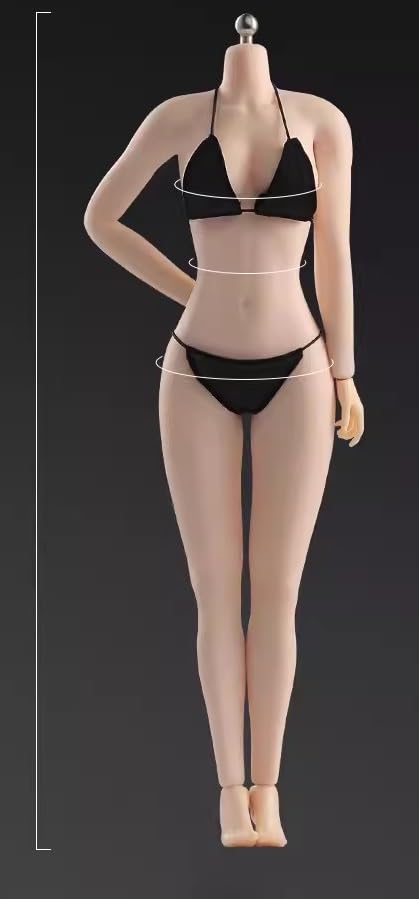 Toys Hobbies Scale Action Figure ANT AB001W White Pearl Skin Super Flexible Seamless Body Large Bust No Clothes Female Body & [TOYBARJAPAN] 1/6