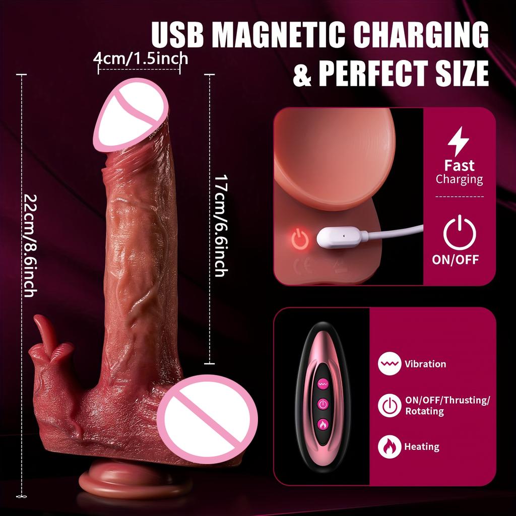 Realistic Dick Dildo Vibratior Toys Thrusting Penis Penetration Anal Vibration Adult Sex Toys Wearable Dildos Anal Toy for Women