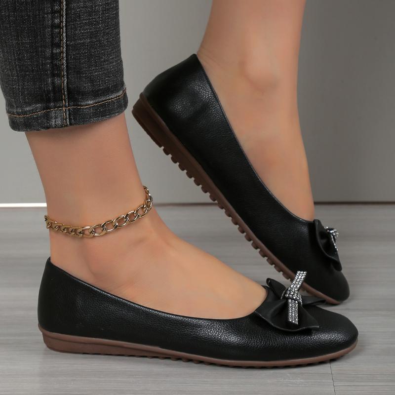 2026 New Fashion Casual Women's Flat Shoes Ladies Elegant Butterfly-Knot Comfortable Shoes Women Soft Classic Office Shoes