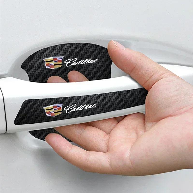Luminous Car Door Handle Stickers Anti Scratches Decals for Cadillac Escalade CTS ATS SRX XT4 XT5 XT6 STS XTS SLR CT4 CT5 CT6
