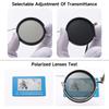 Round Sunglasses Men Women ND9 Adjustable Dimming Retro Punk Fishing Eyeglasses Outdoor Shades UV400 Protection