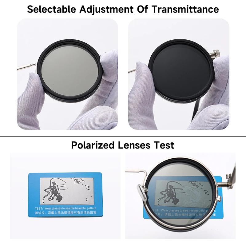 Round Sunglasses Men Women ND9 Adjustable Dimming Retro Punk Fishing Eyeglasses Outdoor Shades UV400 Protection