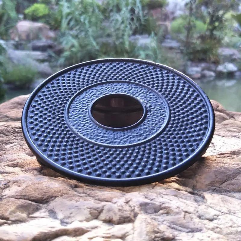 1PC Vintage Cast Iron Teapot Trivets Handmade Heat Insulation Tea Tray Tea Pot Base Japanese Anti-scald Cast Iron Teapot Coaster