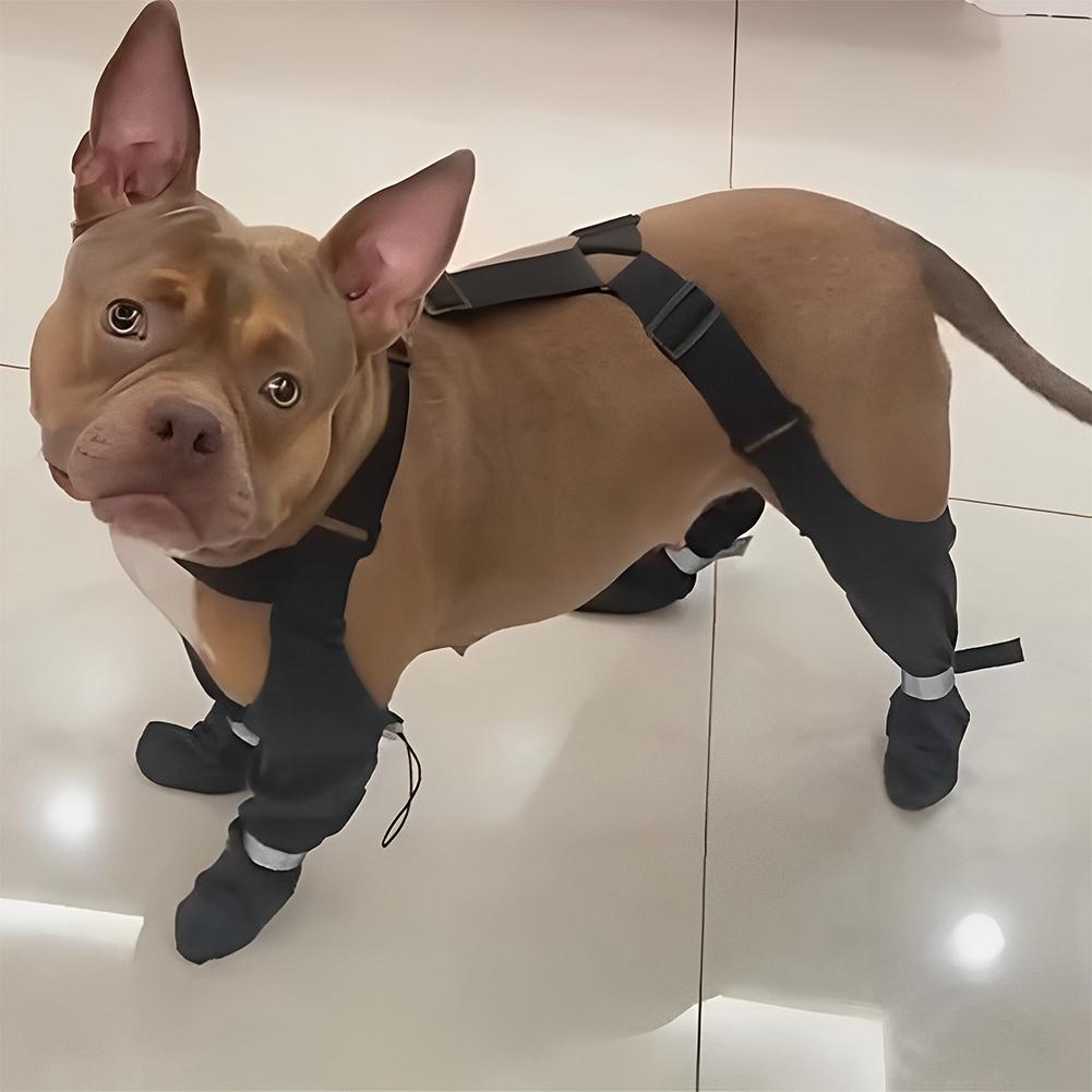 Pies Szelki Botki Odblaskowe Antypoślizgowe Szelki dla Psa Legginsy Buty Regulowane na Zewnątrz Wodoodporne Buty dla Psa do Chodzenia
