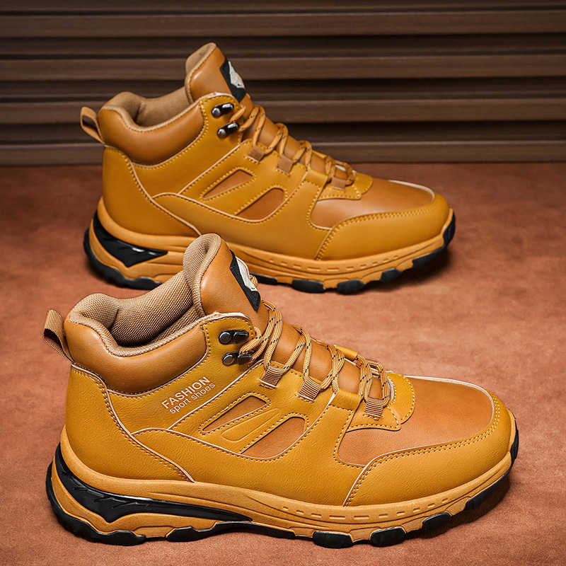 Fashion Thick Bottom Flatform Sneakers Without Heels Designer Boots Men Outdoor Men Boots Shoes Sport Entertainment Foot-wear Maker