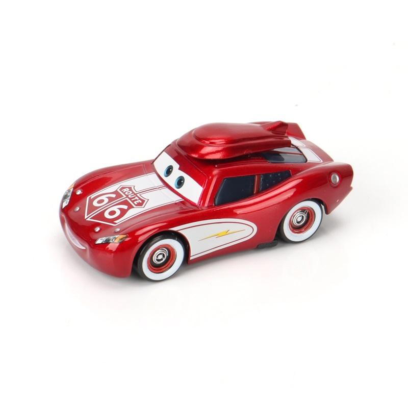 Cars Toy Christmas McQueen ROUTE 66 McQueen Chick Hicks Racing Car 1:55 Diecast Alloy Car Model Boy's Christmas Gift
