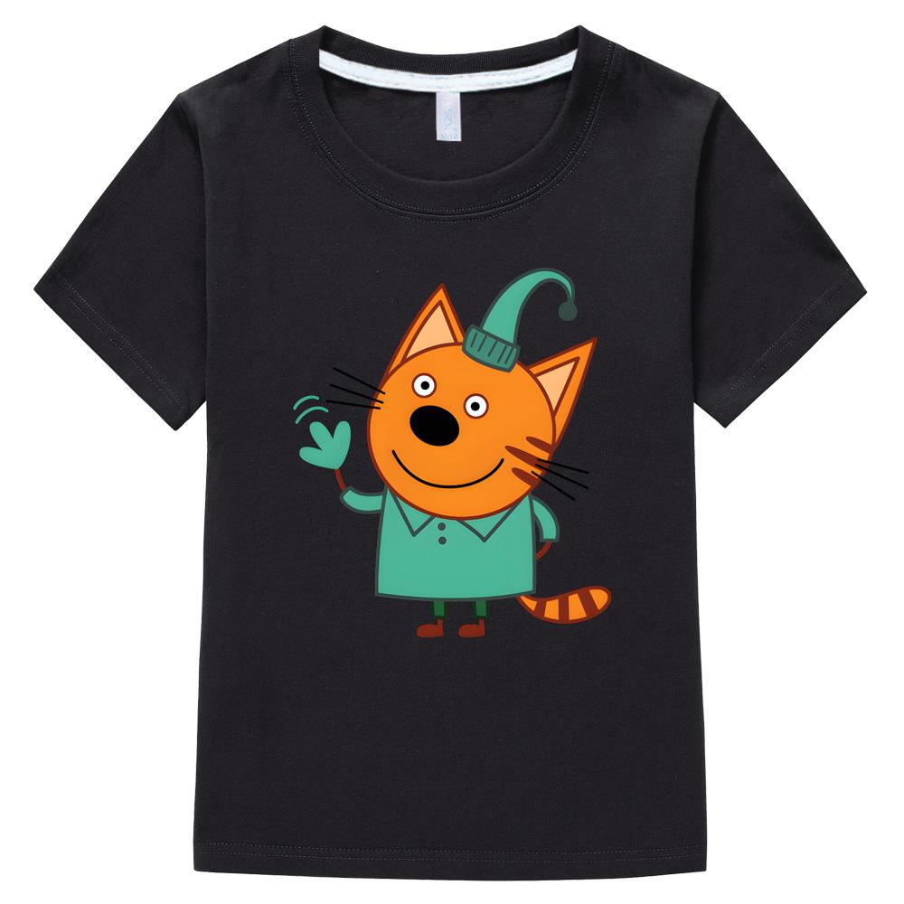 2026 NEW Kid-e-cats T-shirt Boys Girls Kids Cartoon Clothing Tops Short Sleeves Fashion Streetwear Manga/Comic Tees Toddler Cute T-shirt