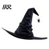 Halloween Party Accessory Witch Wizard Hat, Adult Kids Cosplay Cone Hat with Spider Pointed Web Star Decor, Gothic Costume Prop, Trick or Treat for