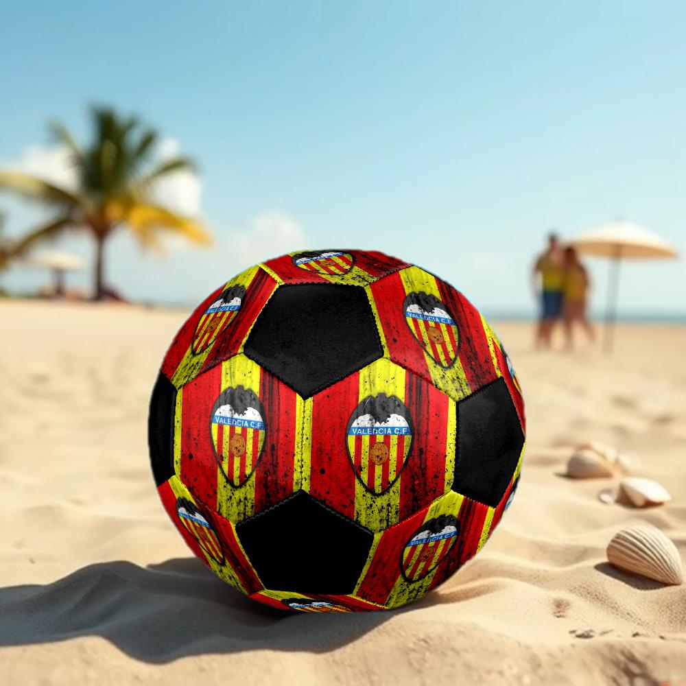 Valencia Club De Fútbol Soccer Ball Colorful All Ages Machine Stitched PVC Competition Ready Durable High-Bounce.SIZE5