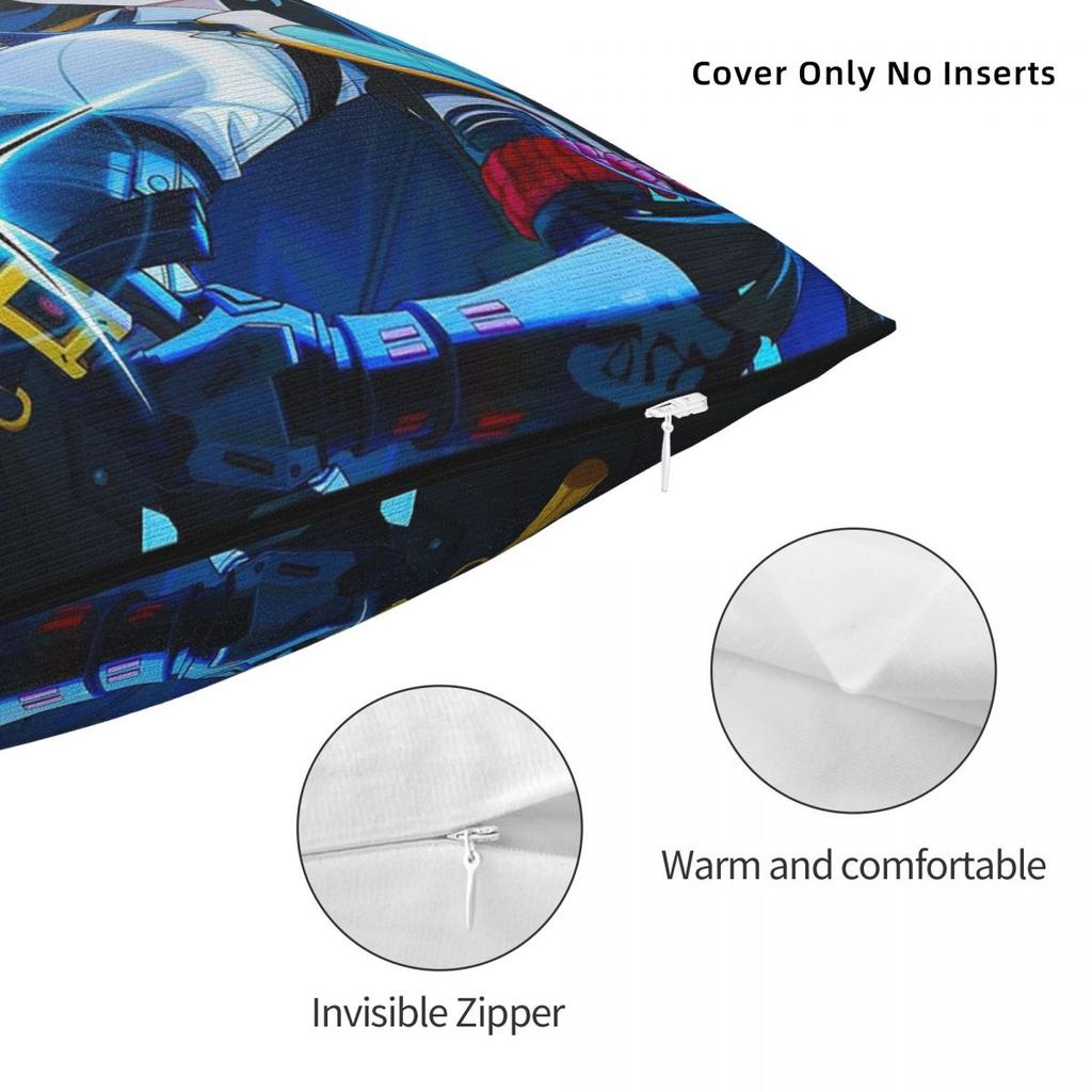 Zenless Zone Zero Ellen Joe Square Pillowcase Polyester Linen Velvet Printed Decorative Throw Pillow Case Sofa Seater Cushion