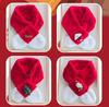 Kids' Red Knit Scarf: Winter Plush Neck Warmer