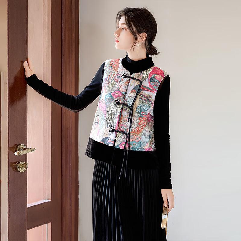 Women's New Chinese Style Jacquard Cotton Vest