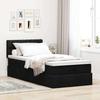 Maison Exclusive - Lit ottoman avec matelas noir 90x200 cm tissu