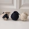 Weighted Door Stopper Heavy Sand Filled Door Stop with Handle Home Office Indoor Decorative Handmade Cotton Rope Ball Floor Doorstop