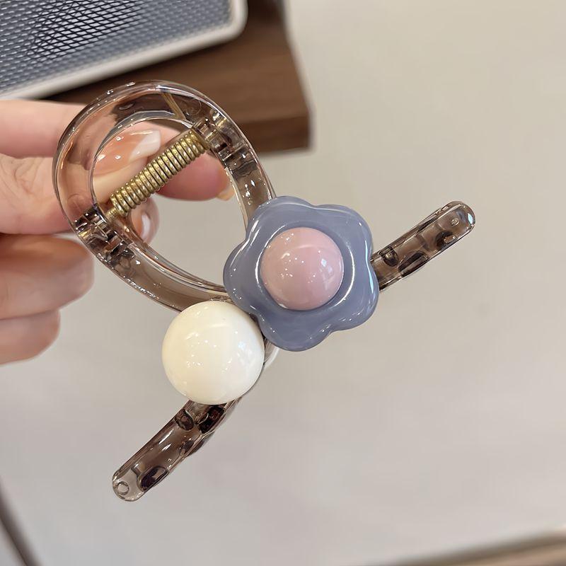 

Новый Зажим для волос в виде цветка для женщин Элегантный китайский стиль Магнолия Лист бамбука Цветок персика Заколки для волос Летний пляж Акулы