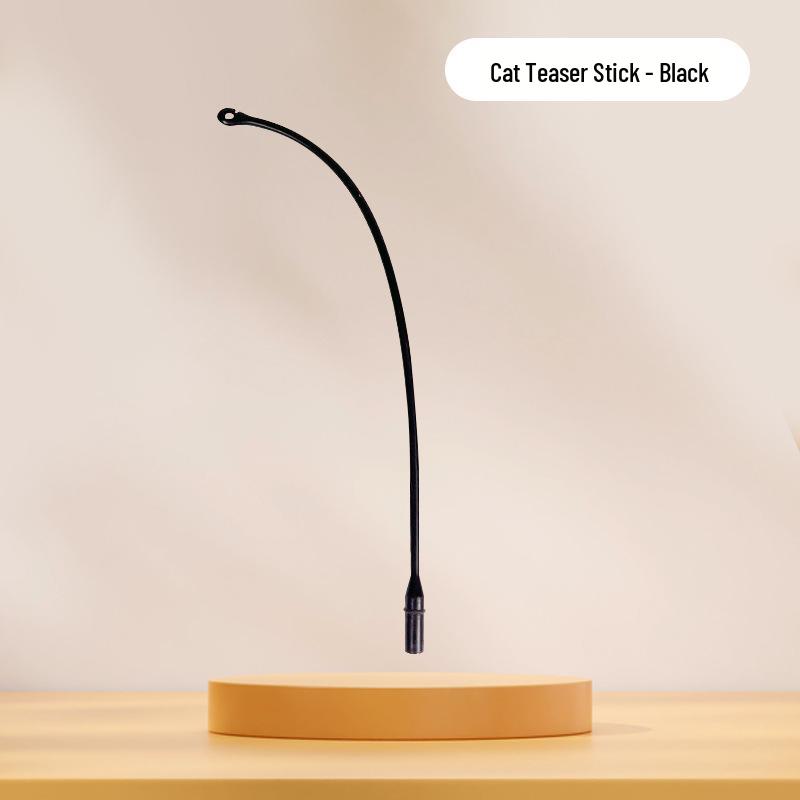 Electric Cat Teaser Toy: Feather Rod, Three-Layer Ball, Smart Automatic Pet Tumbler Ball Diameter 9cm, Rod Length 16cm