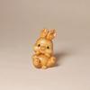 Taihang Cliff Cypress Rabbit Handheld Carving: Exquisite Cultural Ornament & Play Handicraft