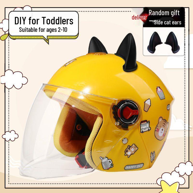 Children's Electric Scooter Helmet - Summer Sun Protection, All-Season Safety for Toddlers.