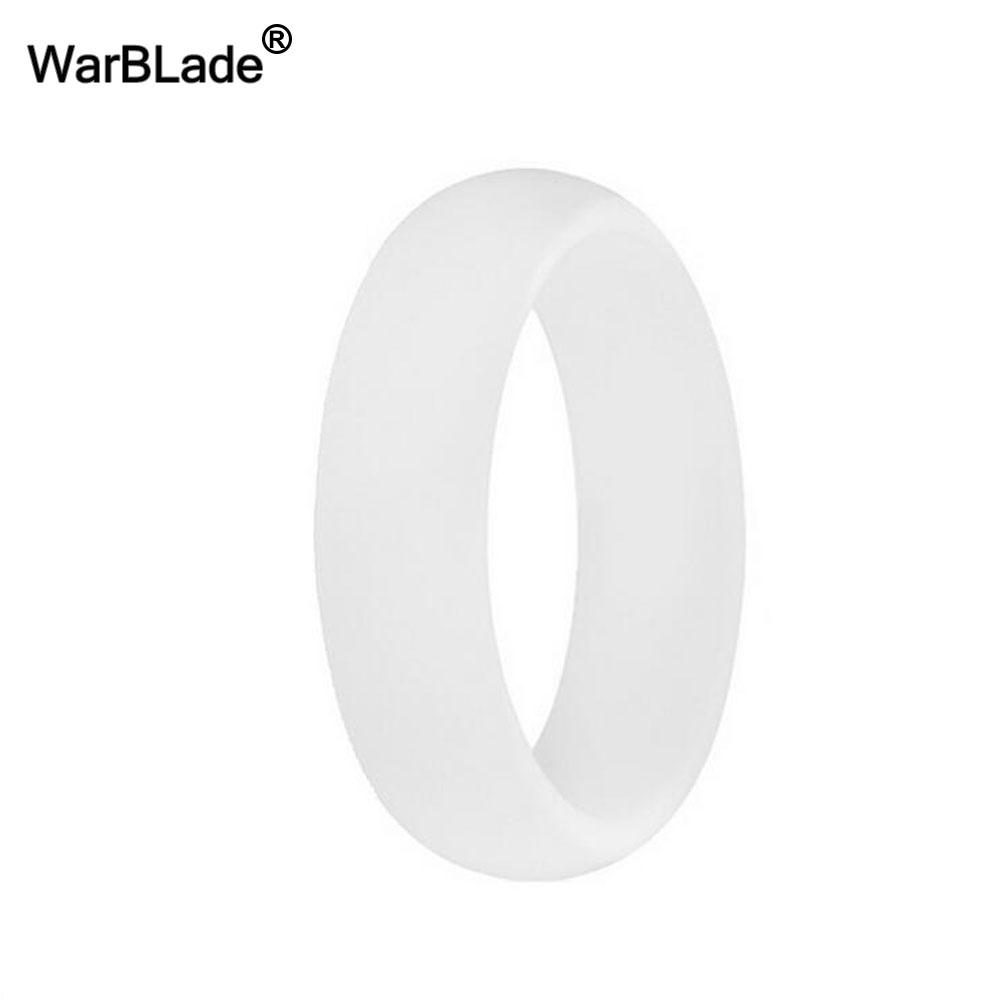 WarBLade 5.7mm Anelli in Silicone Alimentare FDA per Donne Matrimonio Elastici in Gomma Anello Dita in Silicone Flessibile Ipoallergenico