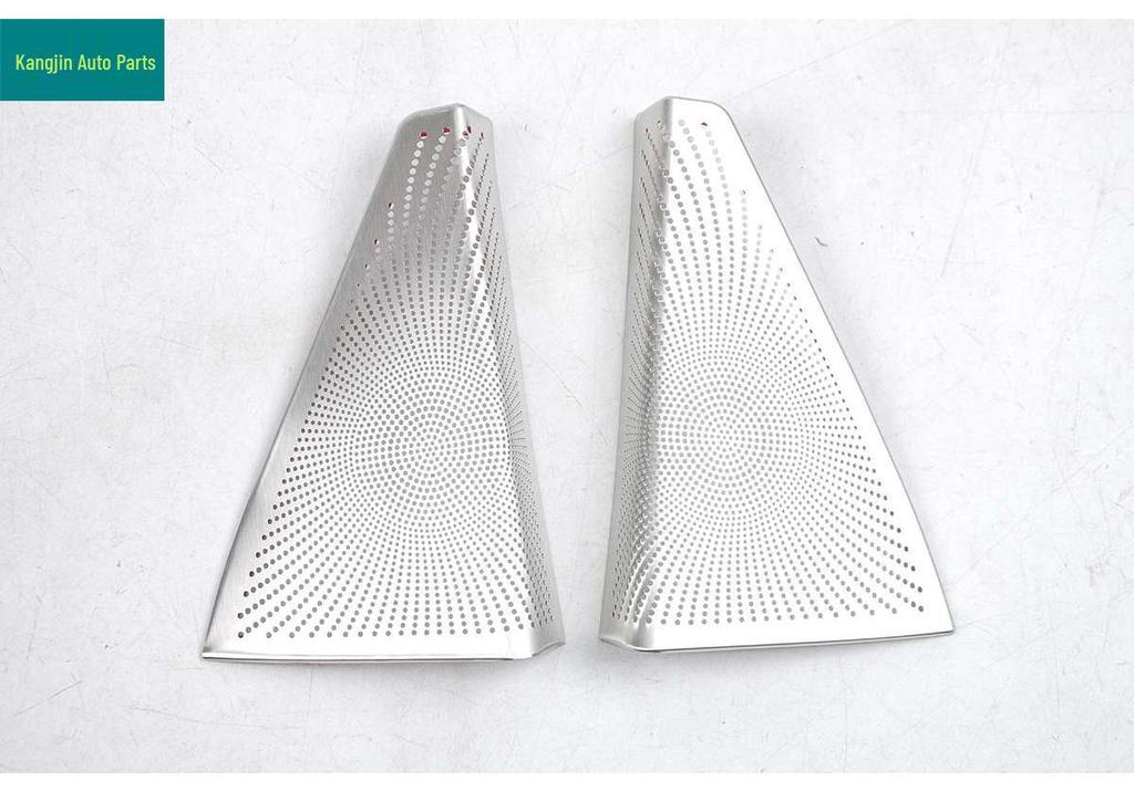 Silver Stainless Steel Center Console Air Vent Cover for BAIC ARCFOX Alpha T1 26 Dustproof Speaker Modification
