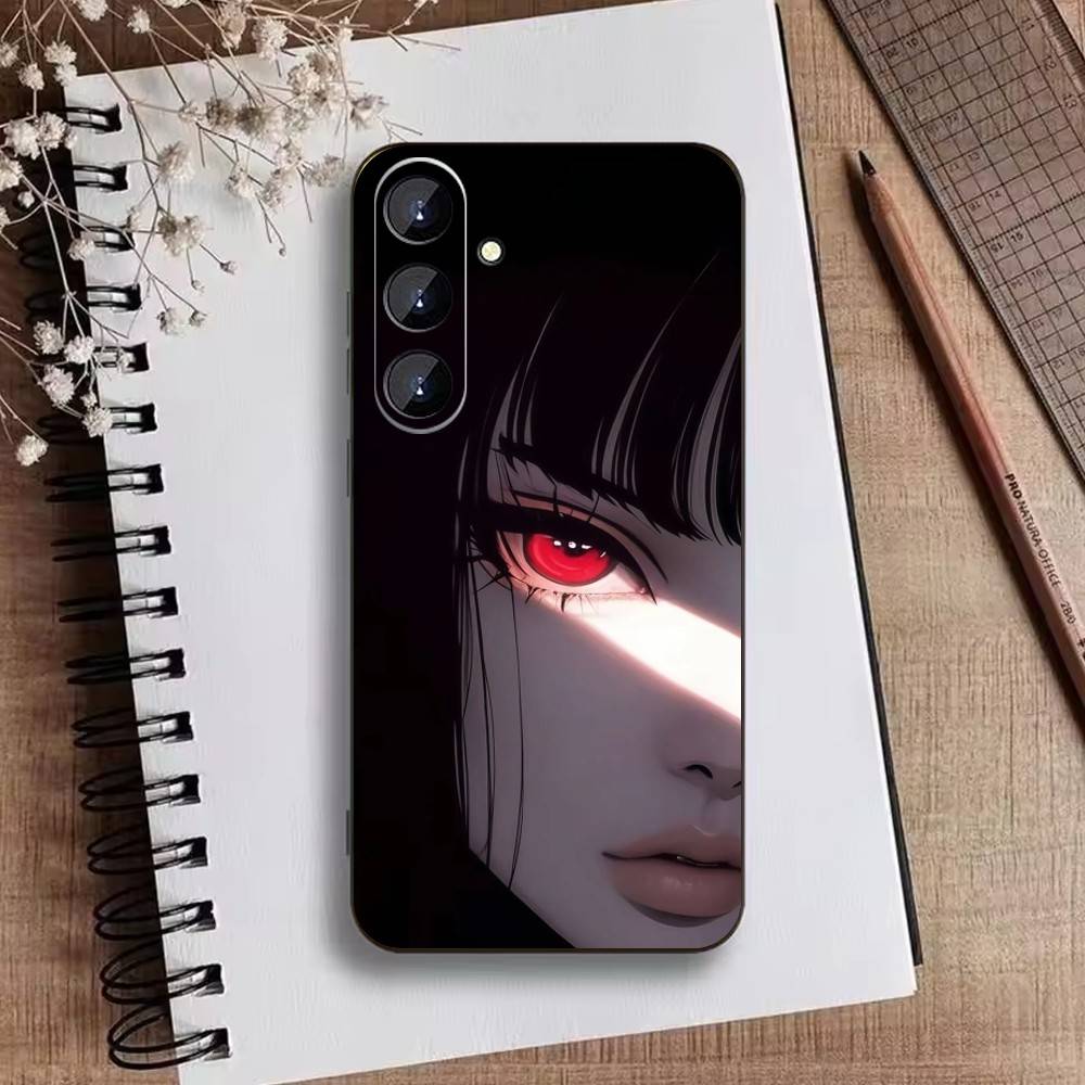Dark Gothic Cool-Edgy Phone Case For Samsung Galaxy A73,A72,A71,A70,A52,A51 Others Soft Black Cover