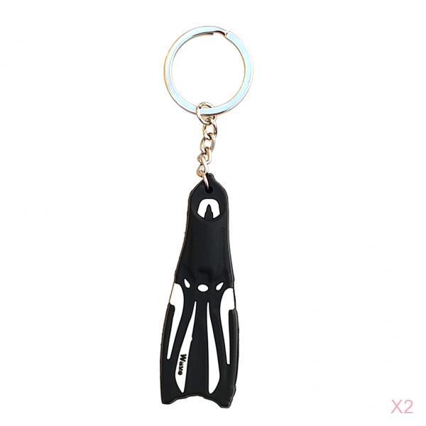2pcs Novelty Flippers Key Chain Holder Keyring Keychain
