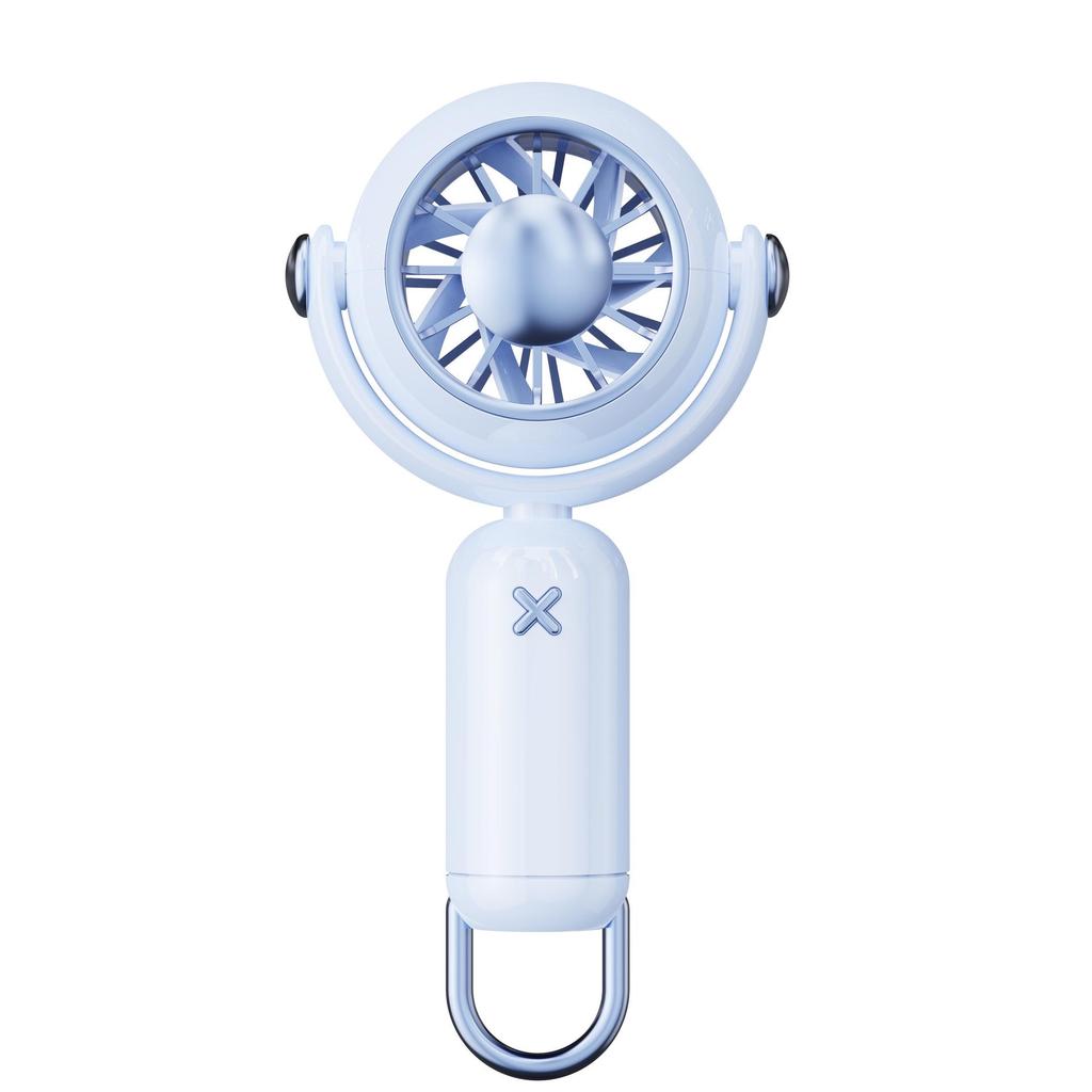 USB Rechargeable Portable Mini Fan with Hook for Students & Outdoor Use