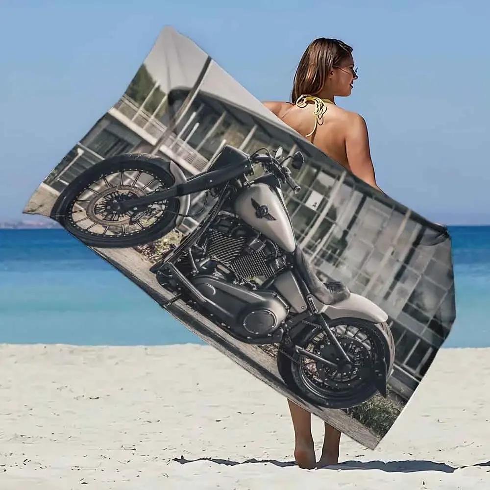 

Sunset Motorcycle Print Bath Towel - Soft Absorbent Towel for Bike Lovers, Unique Design for Everyday Use and Travel W30*H60(CM)