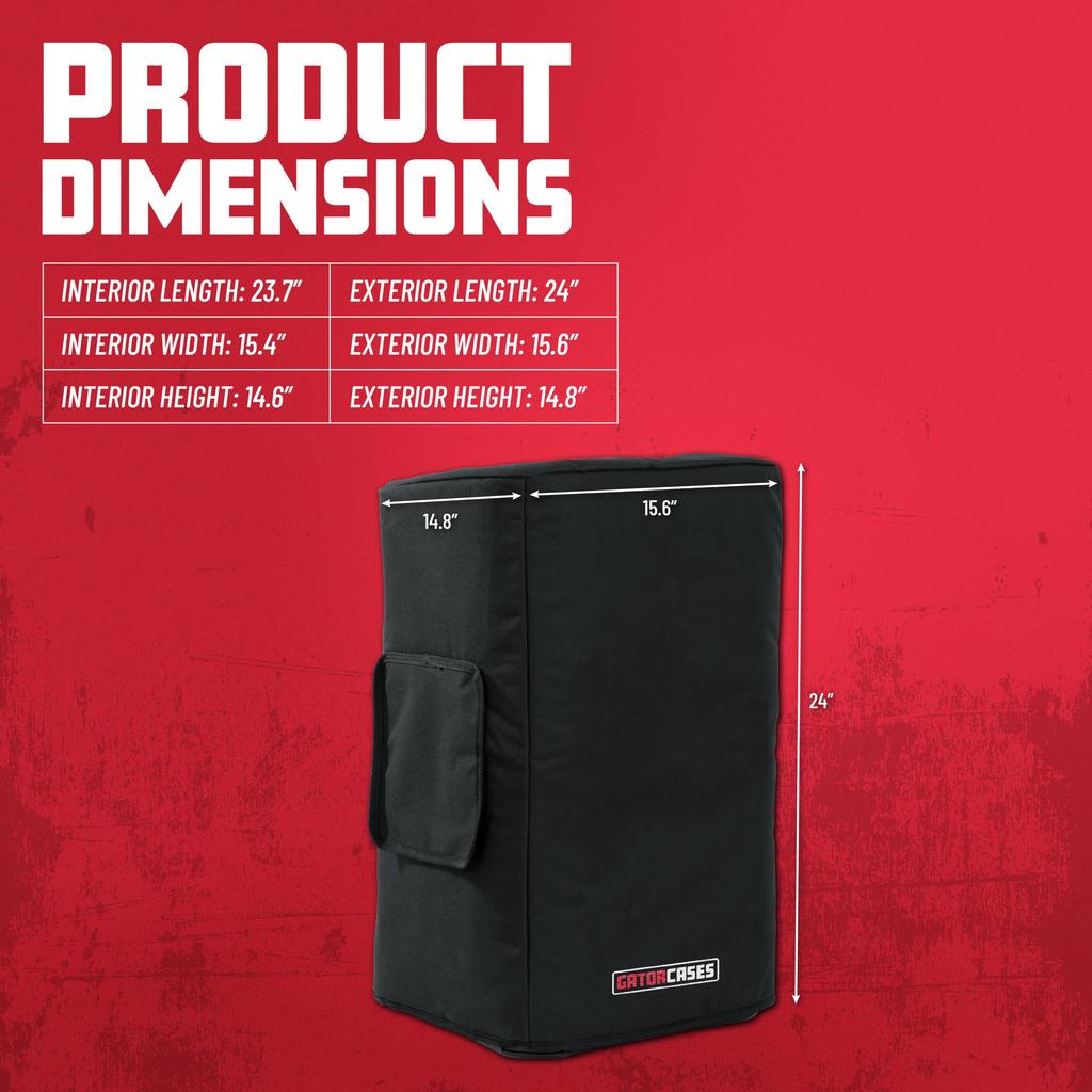 Gator Cases Gator Speaker GPA Speaker Cover Series Covers, 12" Compatible, Nylon, GPA-CVR12