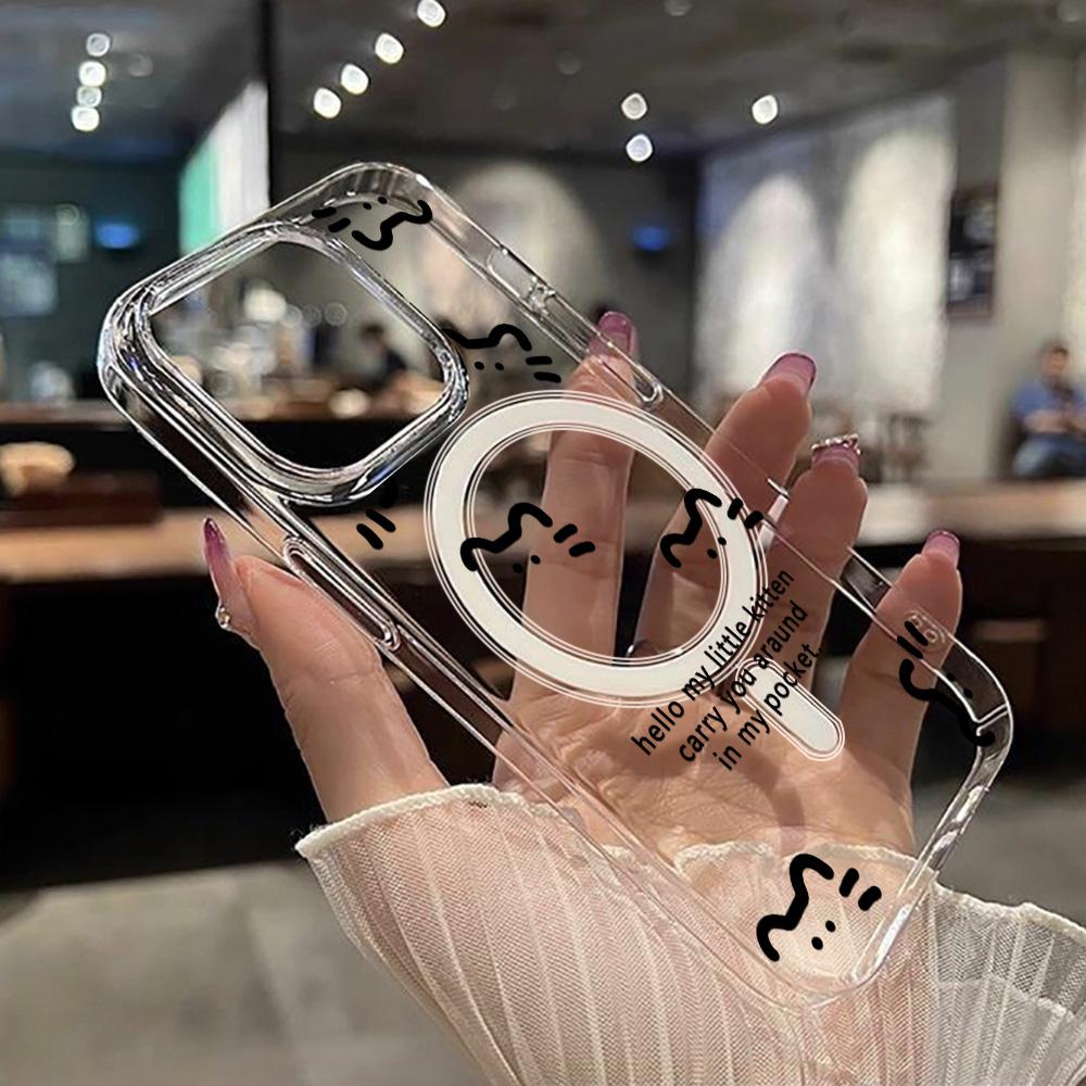 Magnetic Phone Case for iPhone 12 14 16 17 Pro 17 16 15 14 13 12 Pro Max  12 13 14 15  16 High Quality Shockproof Shell Full Protection Cute Style